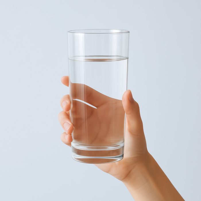 Fill with water or mouthwash